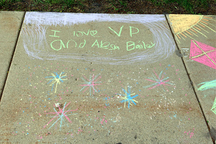 I Love VP and Alesia Bailey, Written on the Sidewa